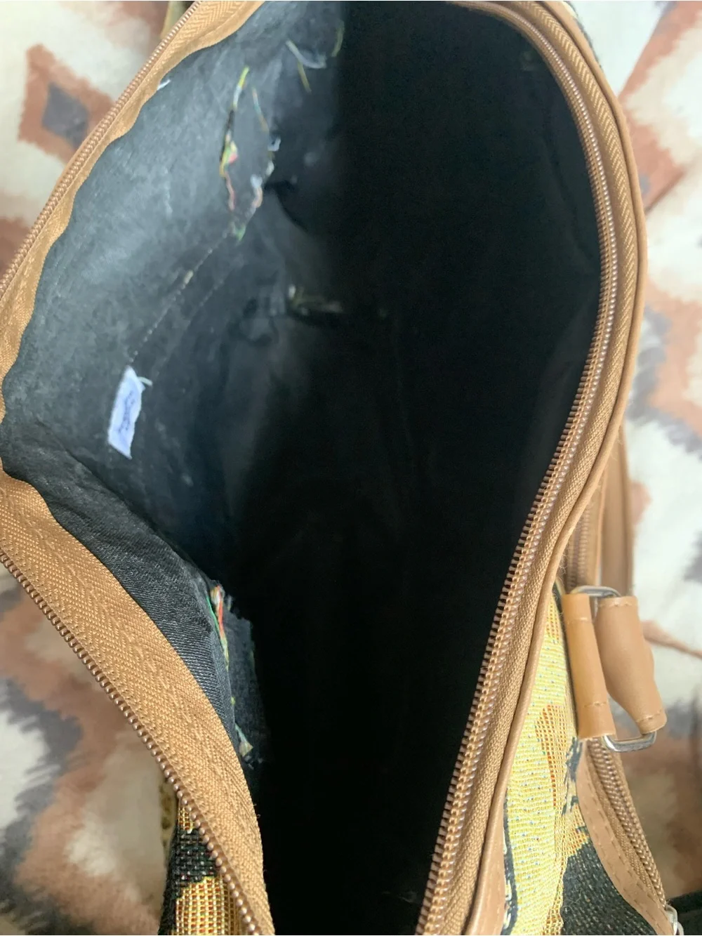 Vintage pioneer large weekender bag